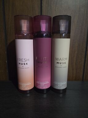 Bath & Body Works Musk Fragrance Mist Trio